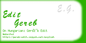 edit gereb business card